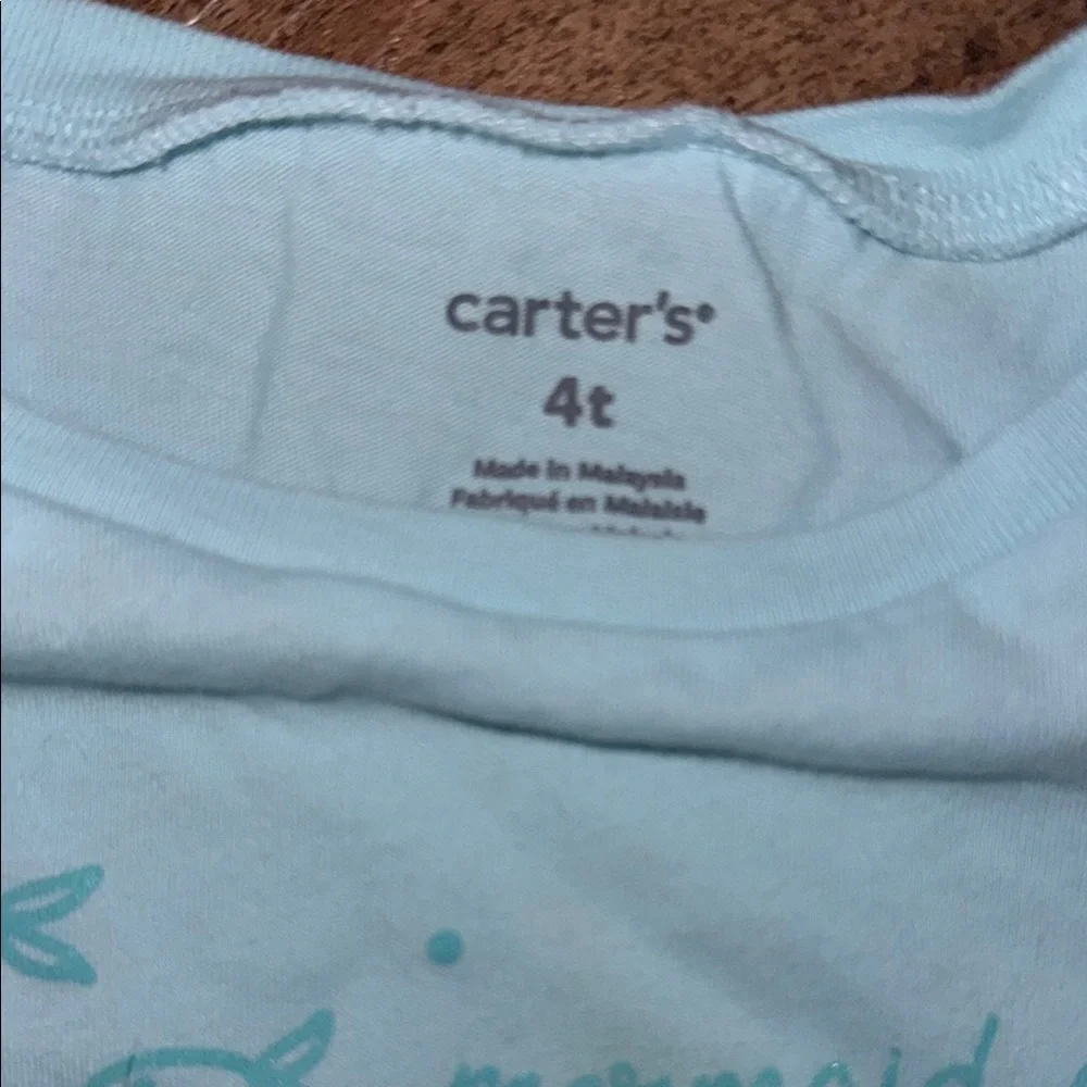 Carter's Blue and Pink Mermaid Tee Short Sleeve